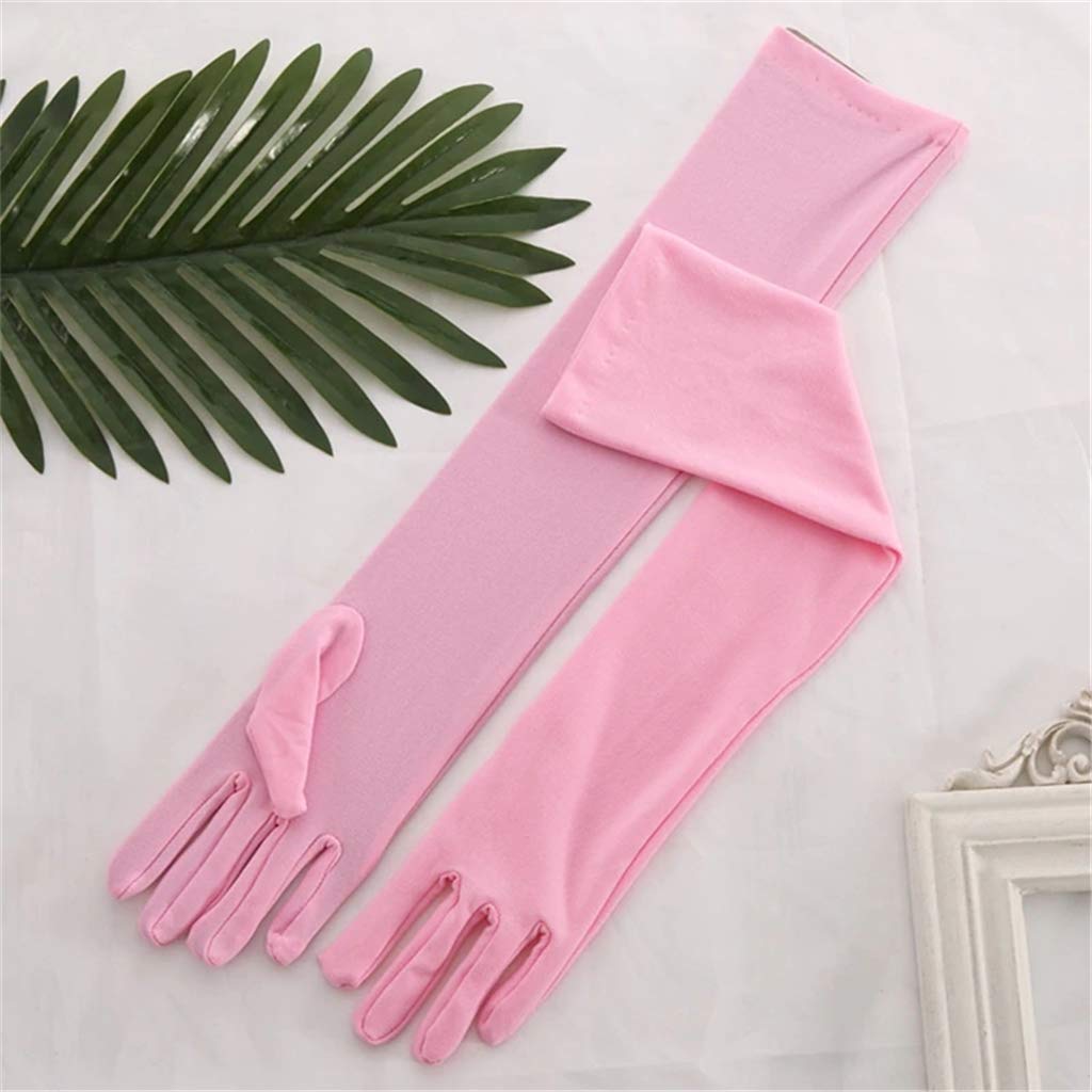 Women's Party Mittens - 21" Satin Finger Gloves