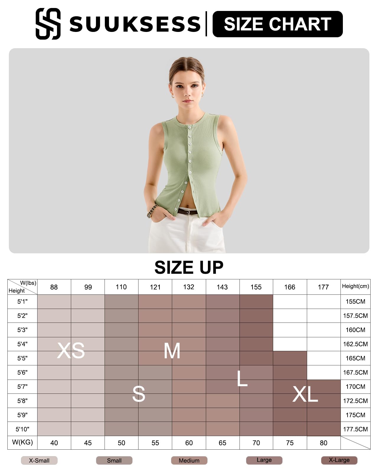 Women Button Down Tops Ribbed Sexy Vest Y2K Tank Tops