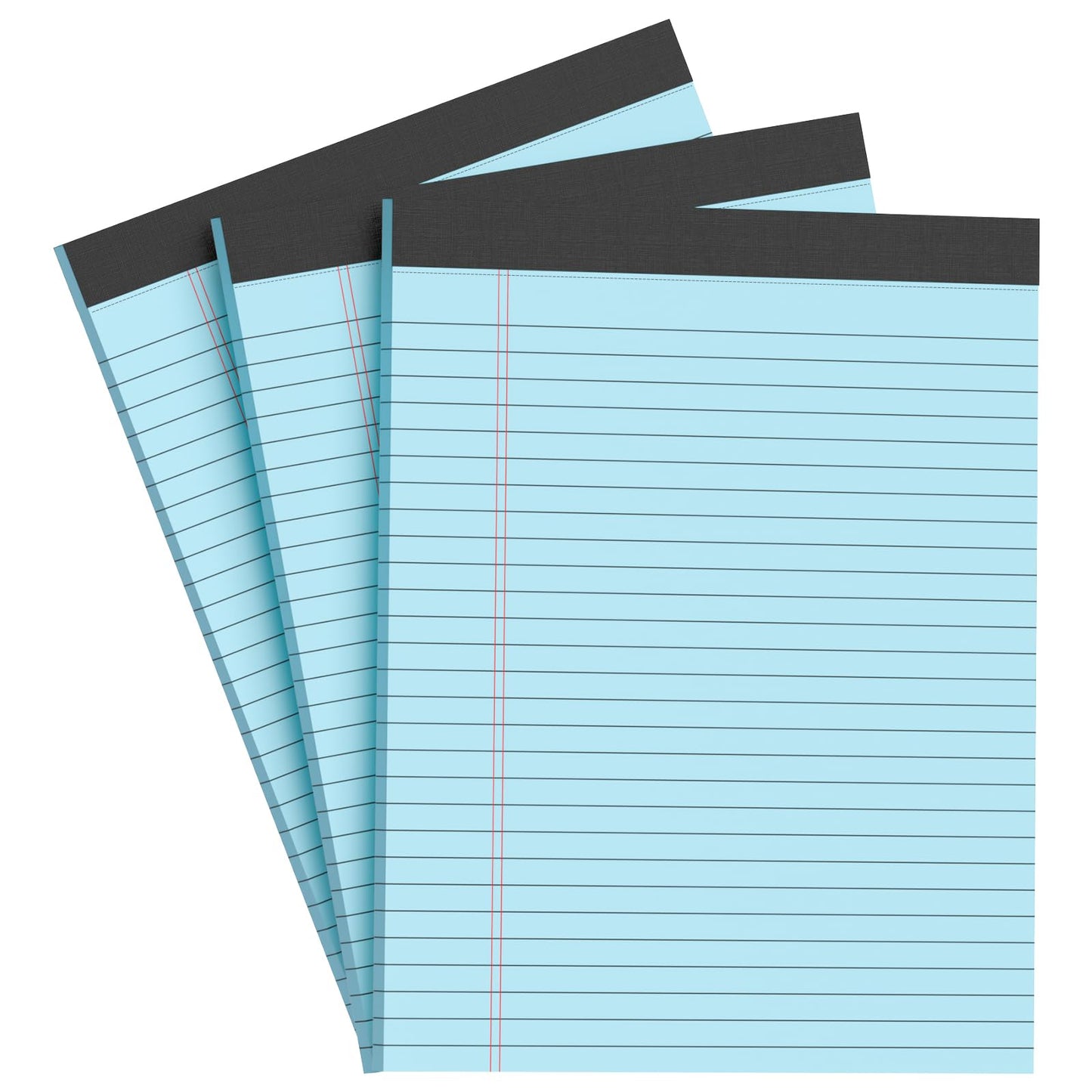 Note Pads 8.5x11 inch, Wide Ruled Clear Print Writing Pads