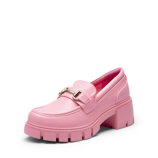 Women Platform Chunky Loafers Slip On Casual Shoes