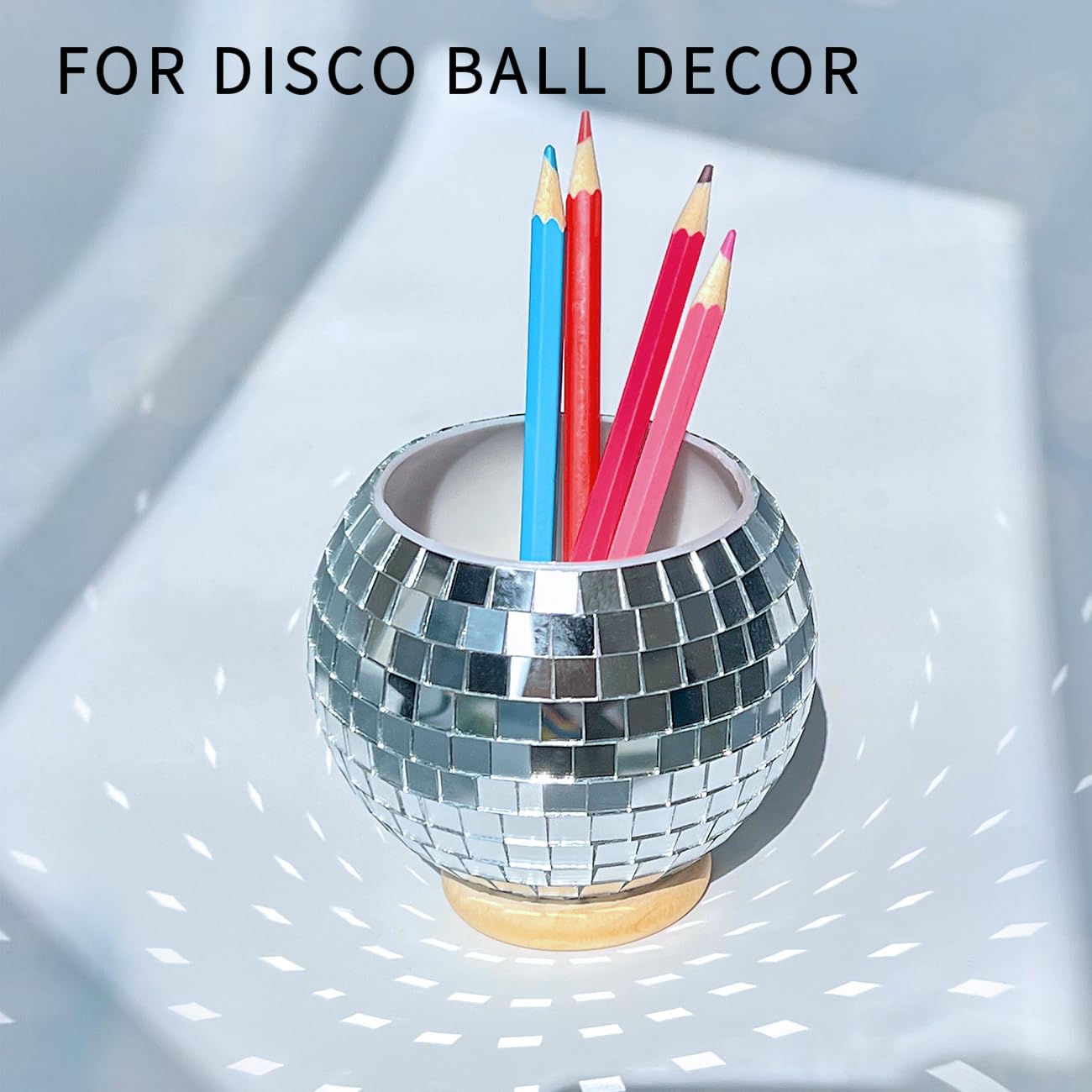 Disco Pen Holder - Sequin Pen Holder for Desk Desk Accessories Multifunctional Pencil Cup