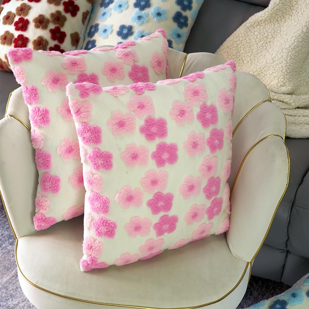 Cute Faux Fur Soft Plush Pillow Covers