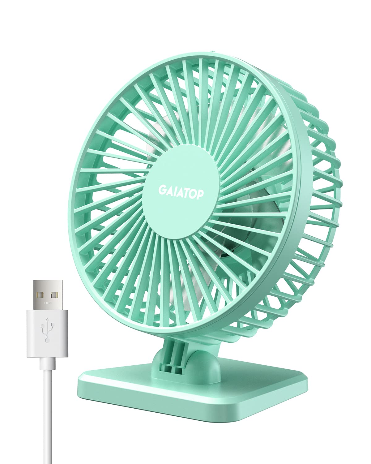 SmallPersonal Portable Quiet 3 Speeds, USB Desk Fan - Adjustment Mini Table Desktop