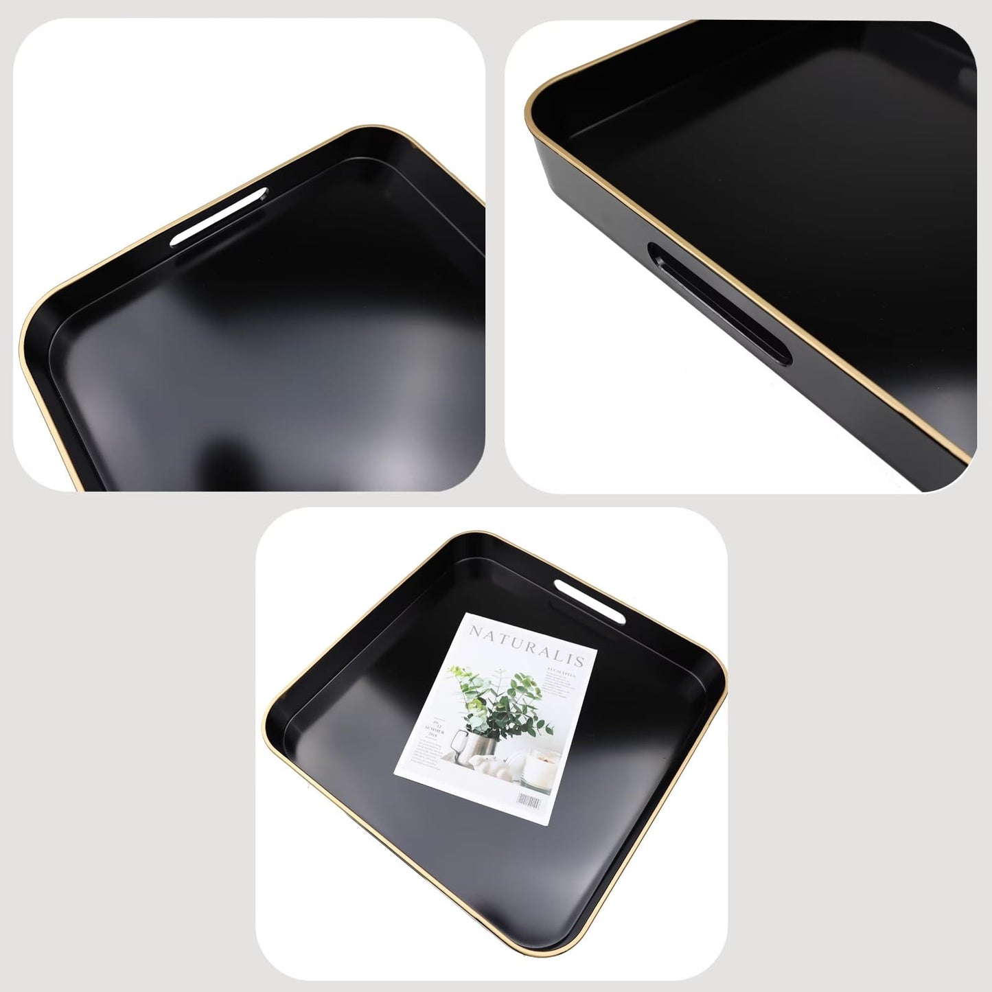 Versatile Decorative Tray with Handles