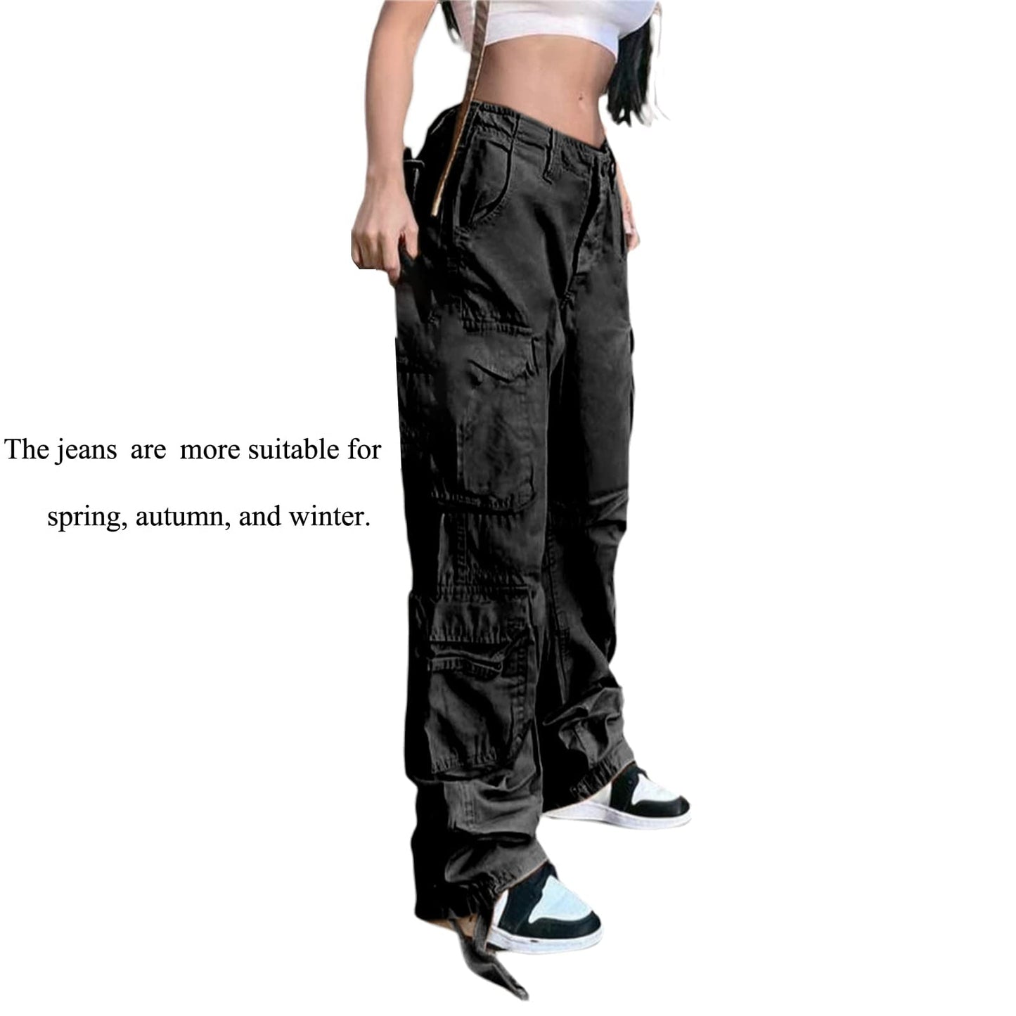 Women's Y2K High-Waisted Boyfriend Jeans – Streetwear Denim Pants