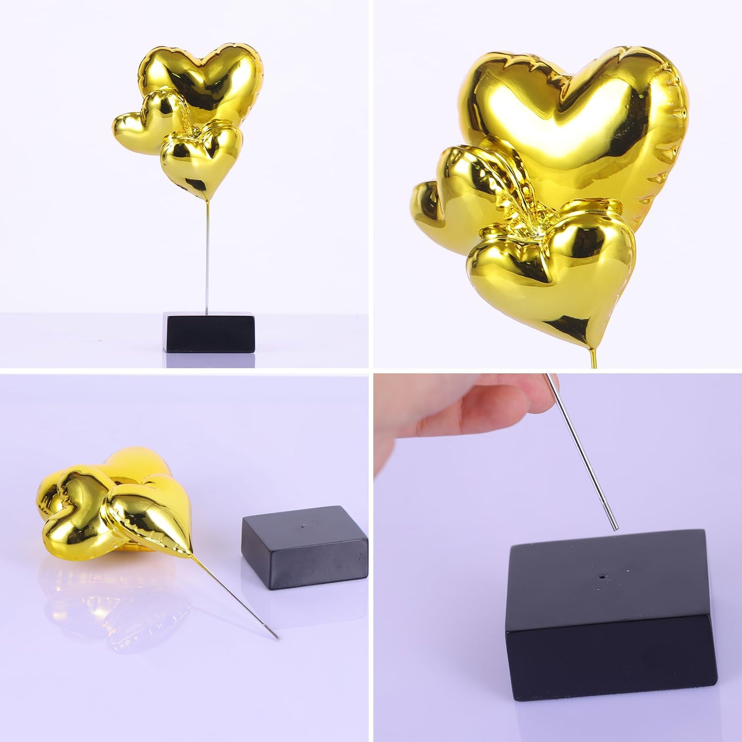 Heart Decor Love Statue Modern Figurines