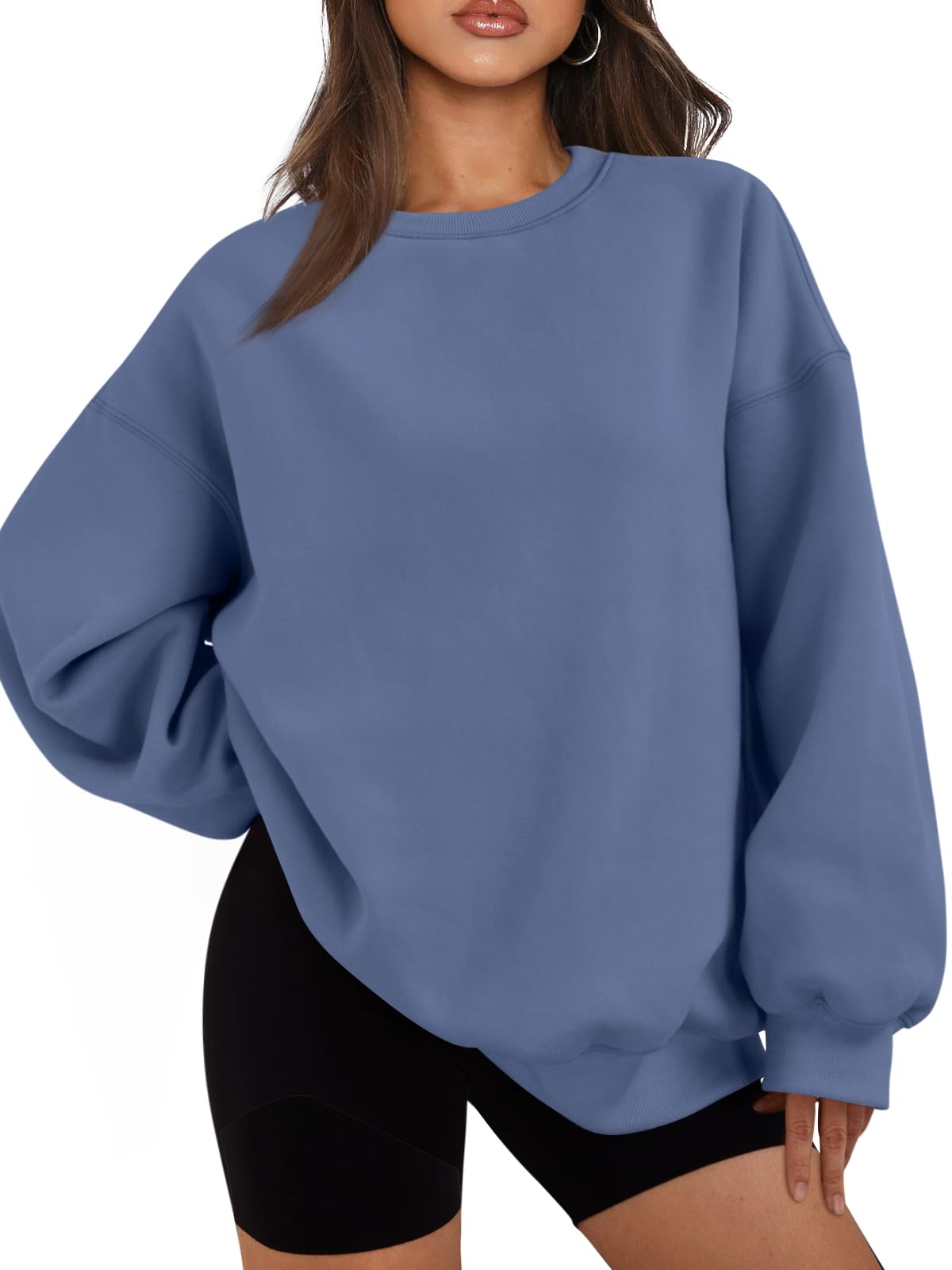 Womens Oversized Sweatshirts - Hoodies Fleece Crewneck Sweaters