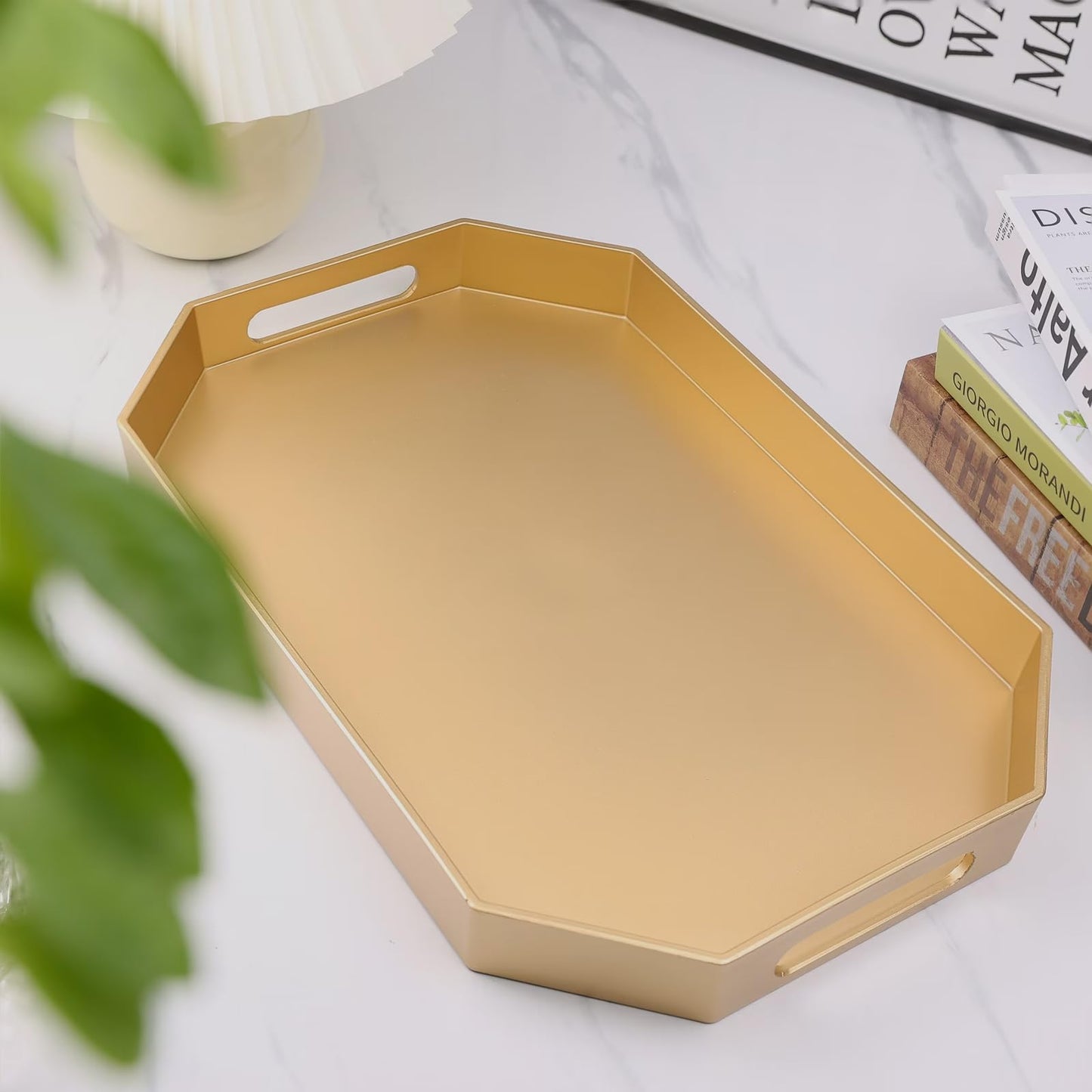 Versatile Decorative Tray with Handles