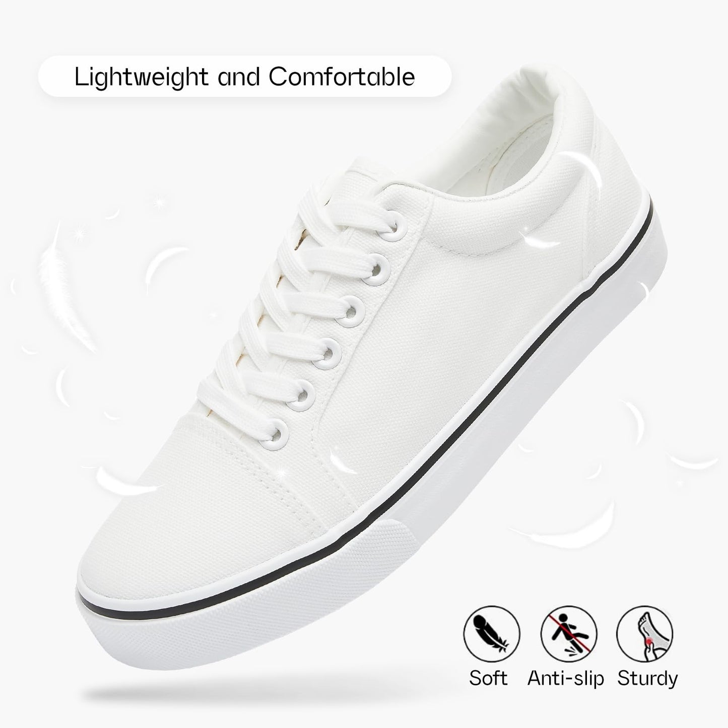 Women Canvas Sneakers -  Casual Shoes Low Top Comfortable Tennis Shoes