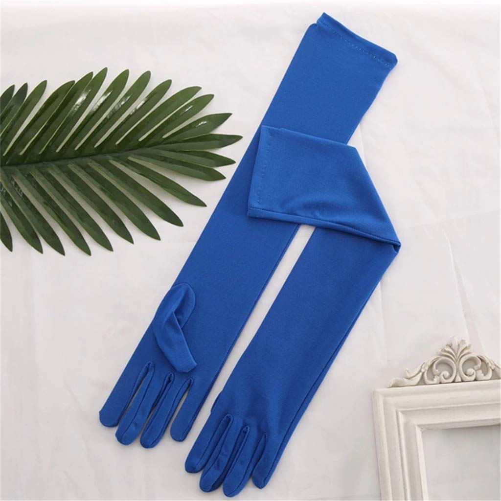 Women's Party Mittens - 21" Satin Finger Gloves