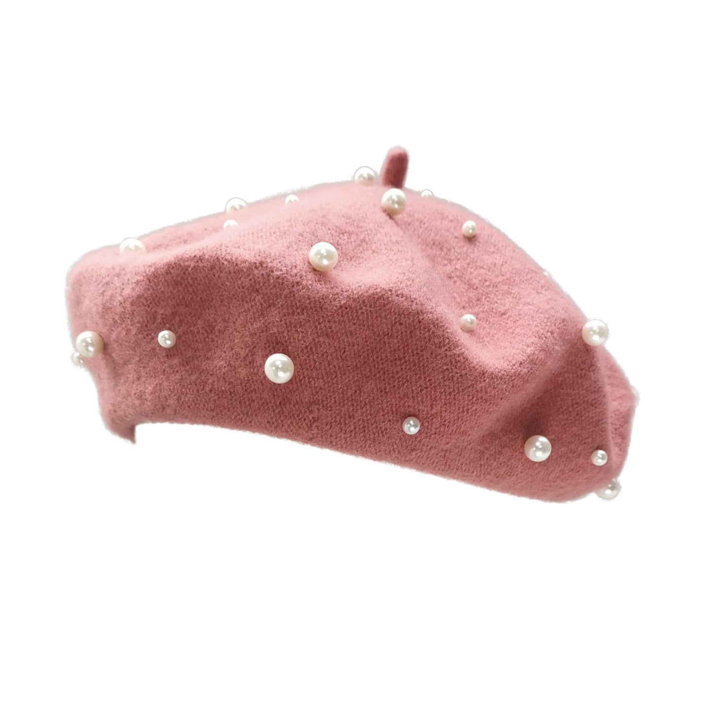 Women Pearl Beret Cap