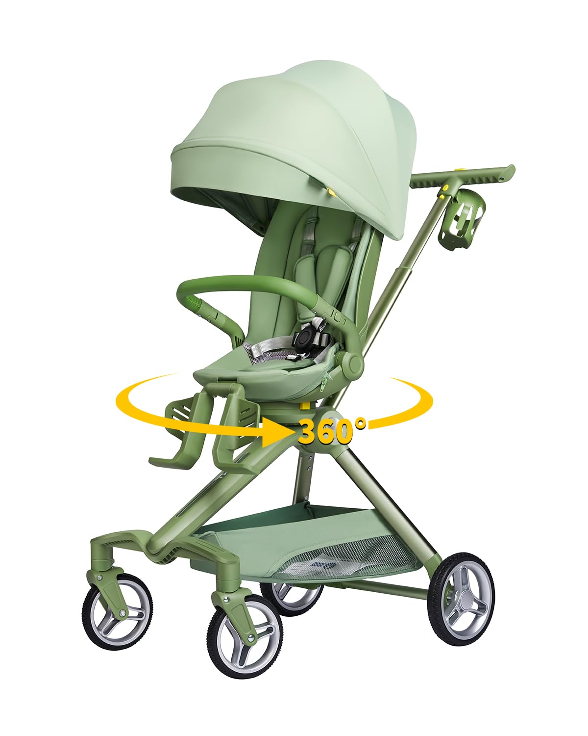 Ultra Compact Stroller - 360°Reversible Seat Lightweight Baby Stroller Load up to 50lbs