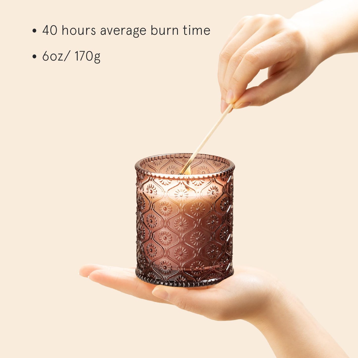 Scented Candles 6 oz 40 Hours Burn