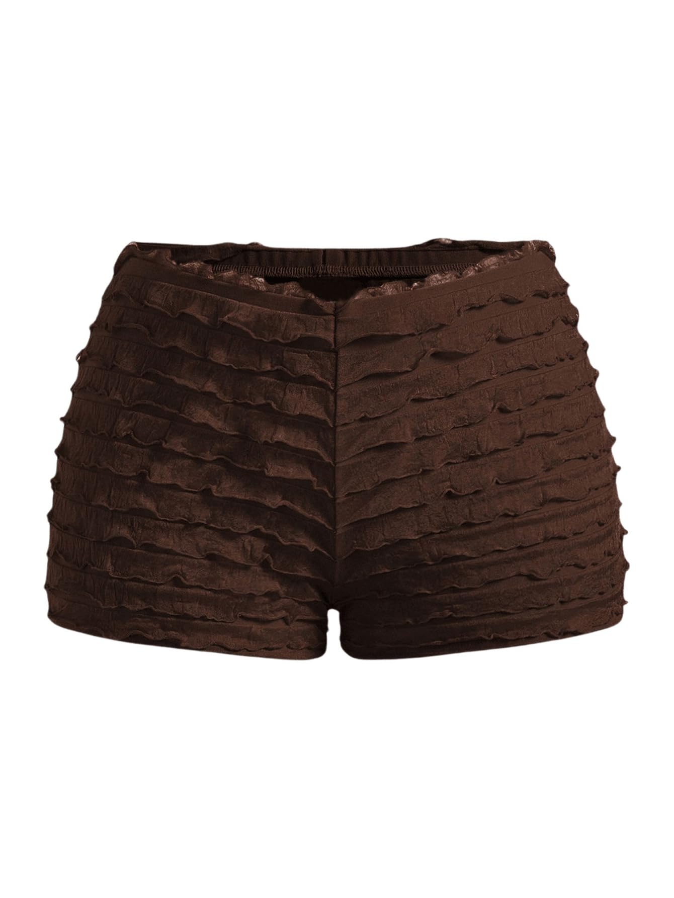 Women's Ruffle Shorts Cute Bloomers Low Rise Sexy Y2k Booty Shorts Mini Shorts