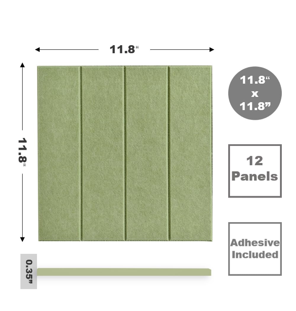 Large Cork Board Alternative - Felt Wall Tiles with Safe Removable Adhesive Tabs, Cork Wall Tiles Cork Board 47"x35" 12 Pack