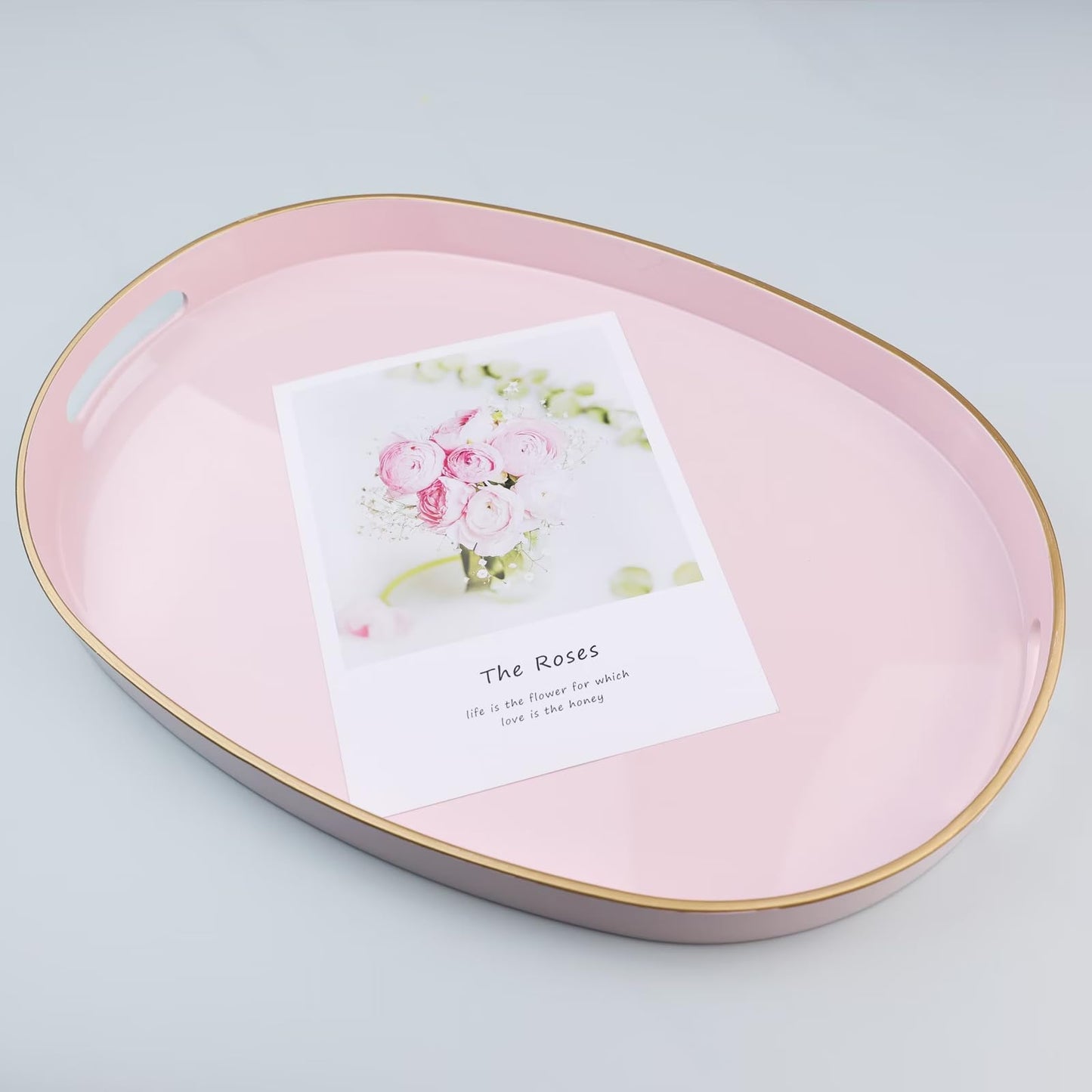 Versatile Decorative Tray with Handles