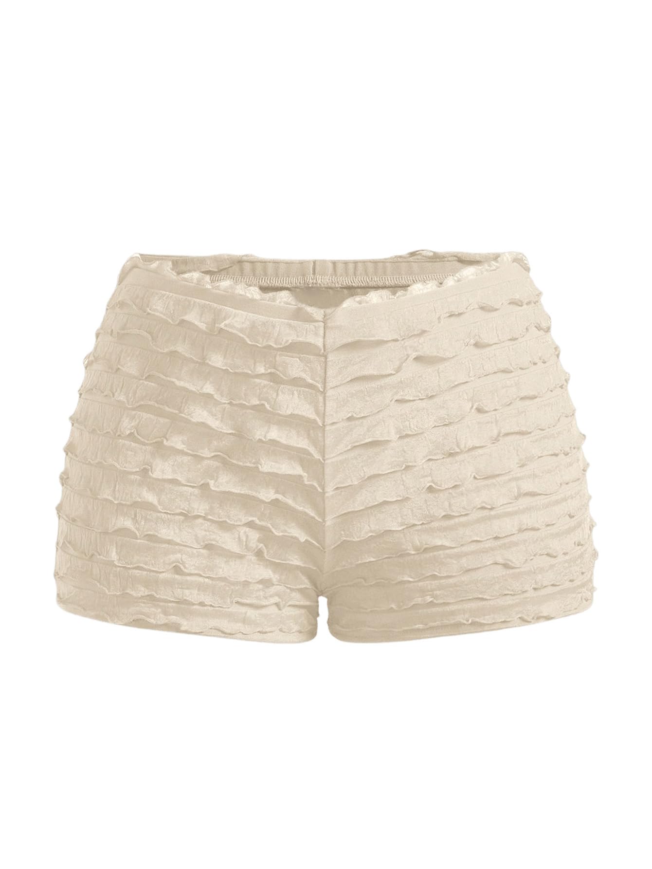 Women's Ruffle Shorts Cute Bloomers Low Rise Sexy Y2k Booty Shorts Mini Shorts