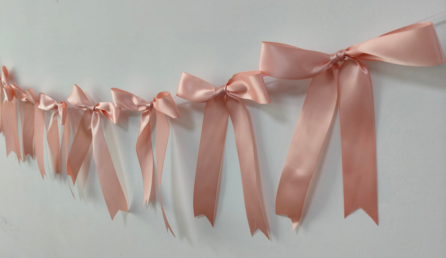 Coquette Bow Garland Banner