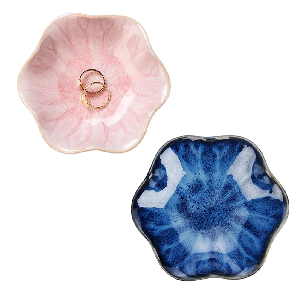 Ceramic Trinket Tray – Decorative Jewelry Dish for Rings, Keys, and Accessories