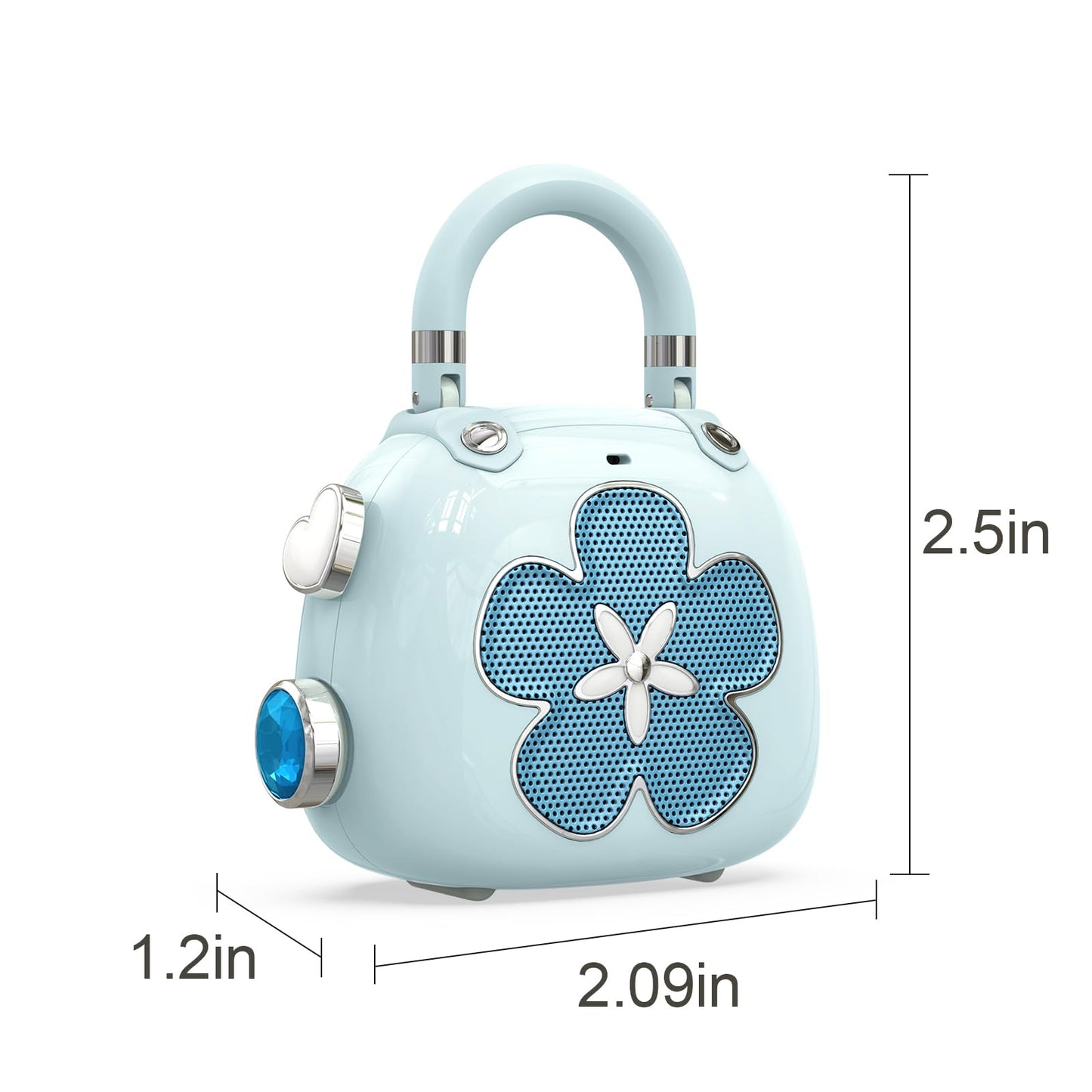 Retro Candy Cute Bluetooth Speaker, Mini Portable with Mighty Sound