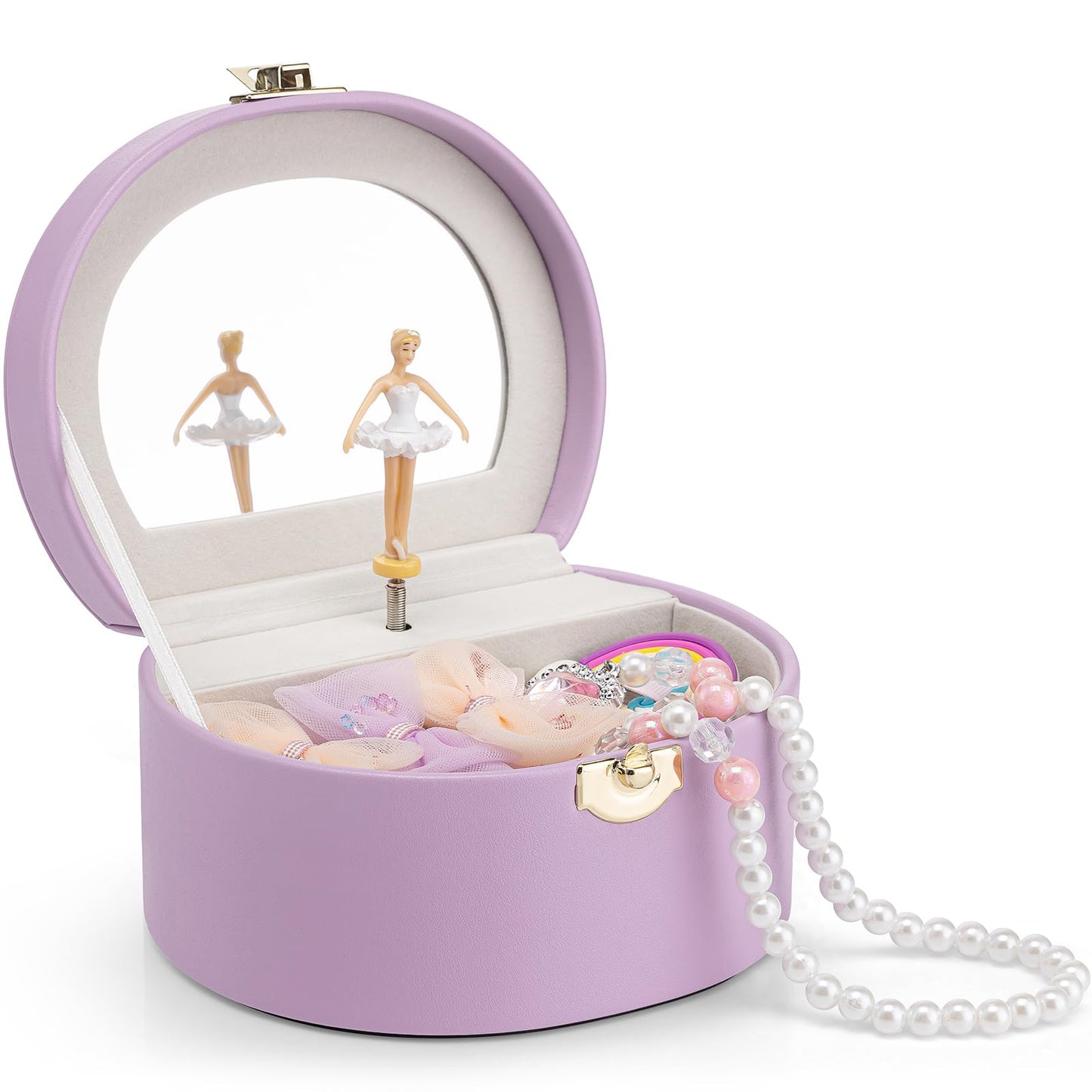 Small Musical Jewelry Box for Girls with Ballerina