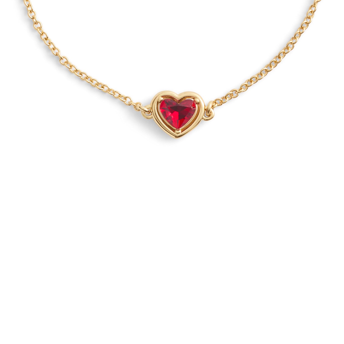 Coach Women's Halo Stone Heart Slider Bracelet