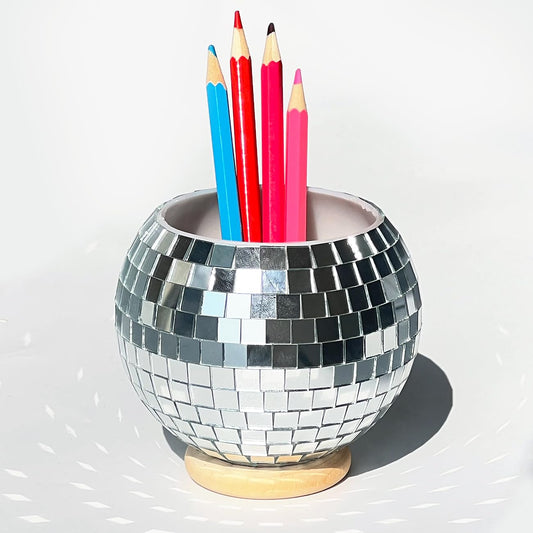 Disco Pen Holder - Sequin Pen Holder for Desk Desk Accessories Multifunctional Pencil Cup