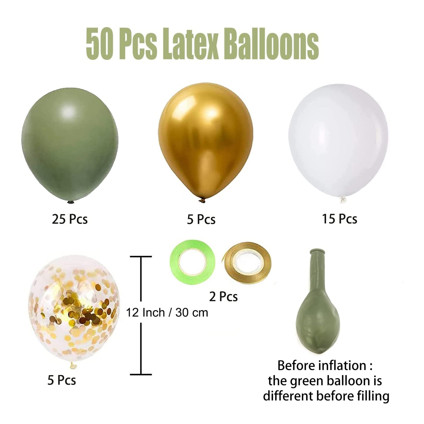 Metallic Balloon, 50Pcs 12Inch Latex Balloons Party Decoration