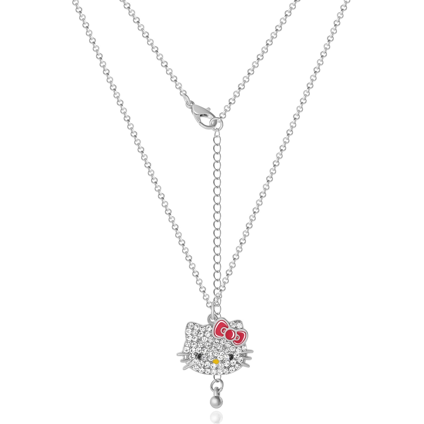 Hello Kitty Sanrio Pave Pendant Necklace