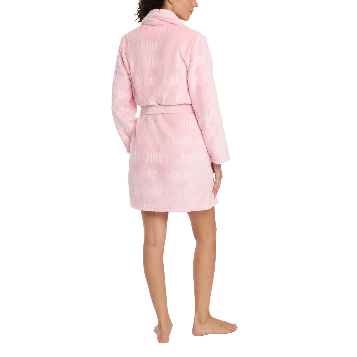 Juicy Couture Women's Super Soft Luxe Plush Shawl Collar Robe