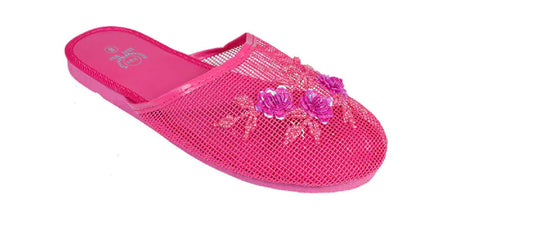 Women's Mesh Slippers With Sequin