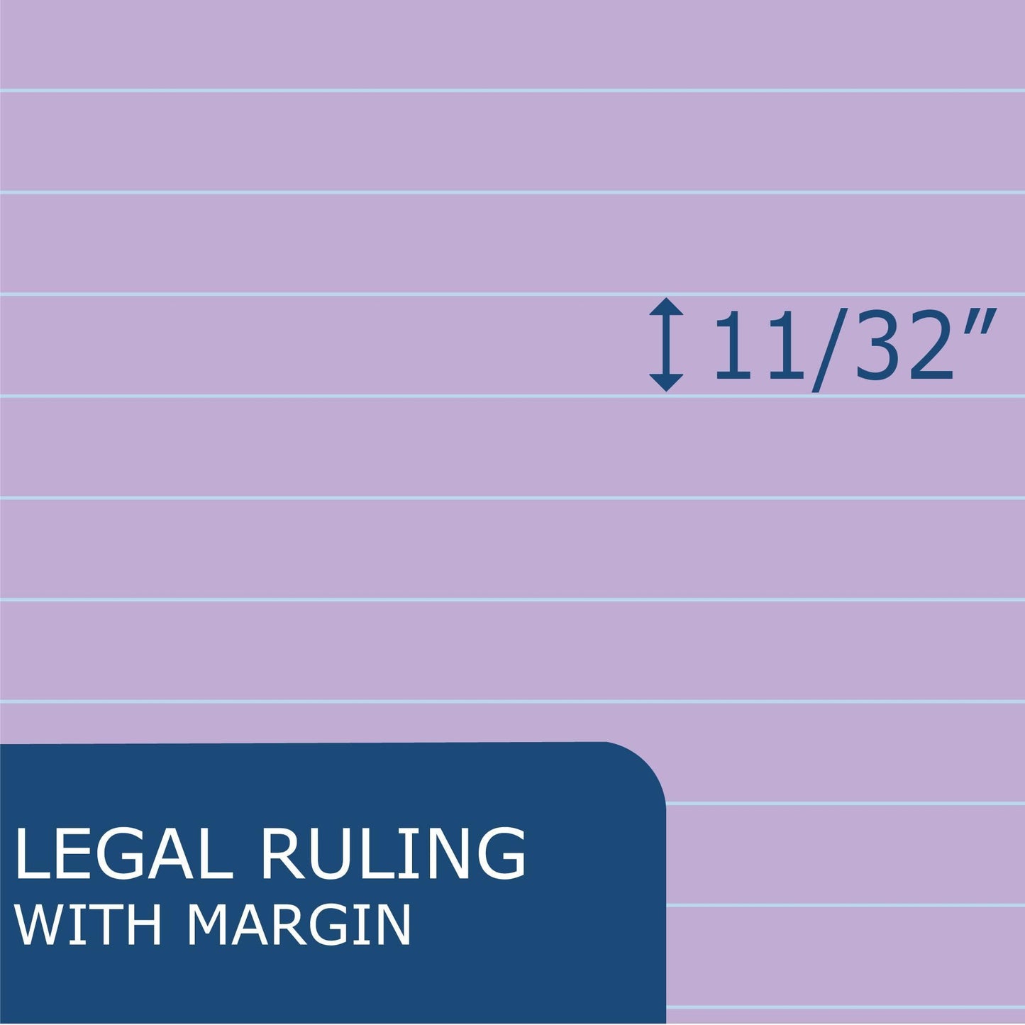 Recycled Legal Pads, 3 Pack, 8.5" x 11.75" 50 Sheets