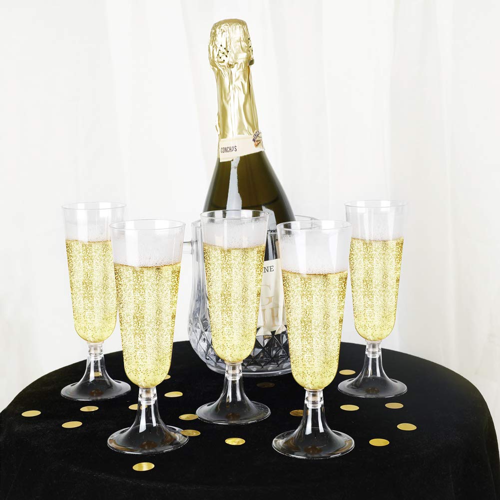 Plastic Champagne Flutes Disposable Glasses