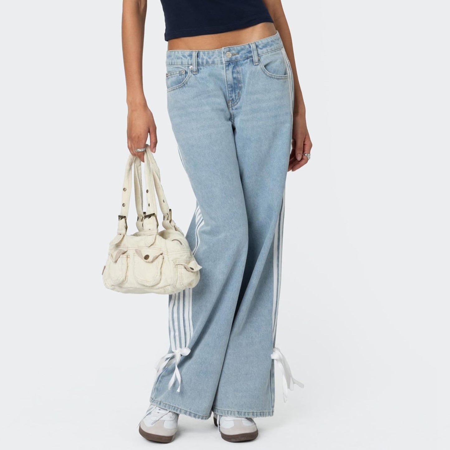 Women's Y2K High-Waisted Boyfriend Jeans – Streetwear Denim Pants