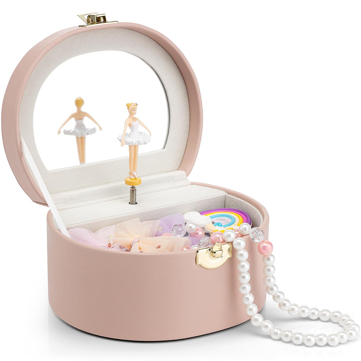 Small Musical Jewelry Box for Girls with Ballerina