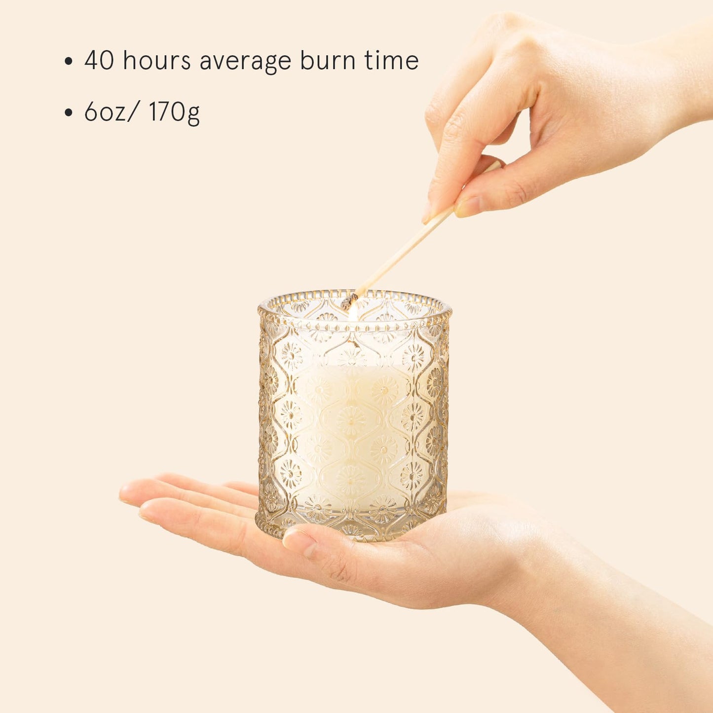 Scented Candles 6 oz 40 Hours Burn