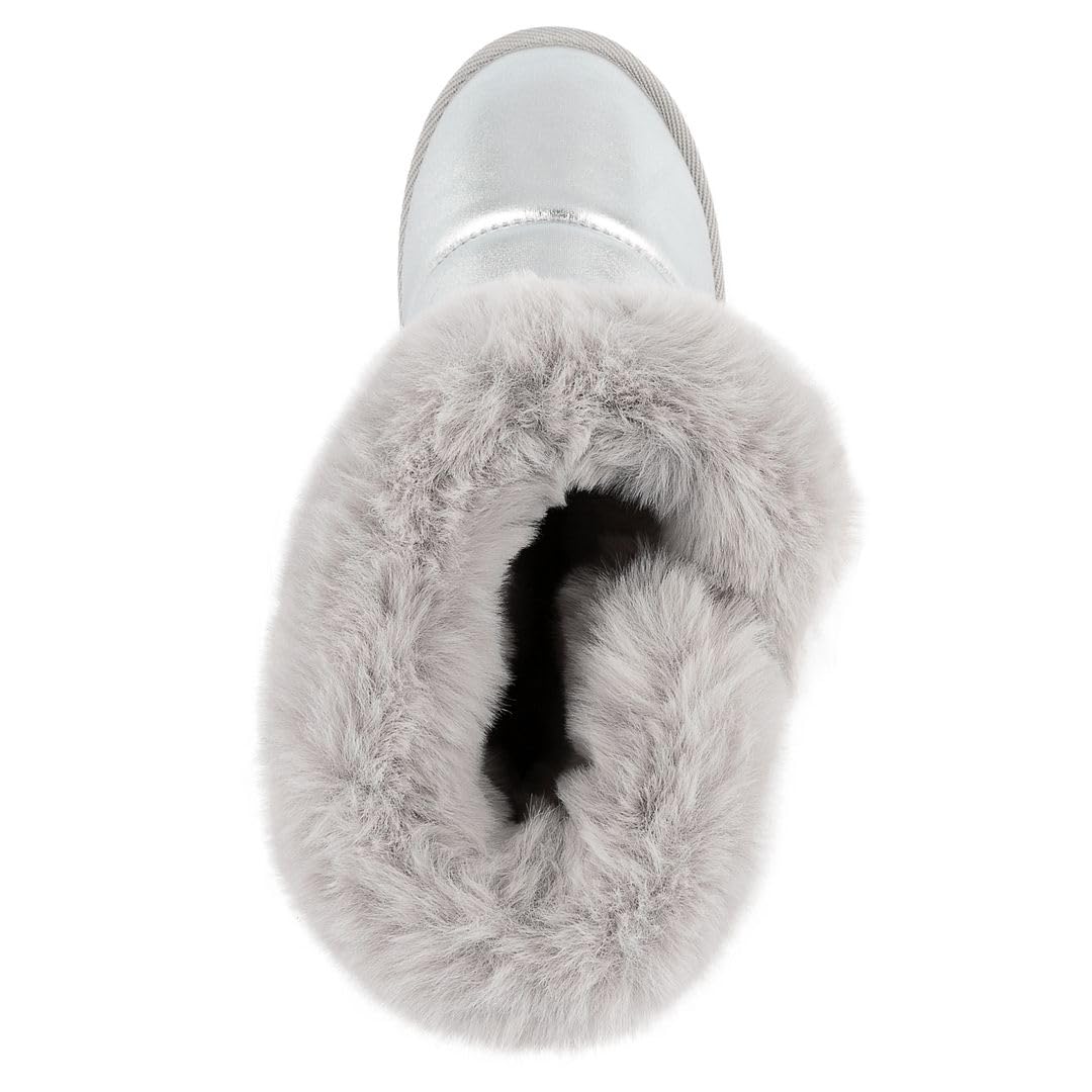 Juicy Couture Women's Slip-On Winter Snow Boots – Warm, Insulated Fashion Booties with Faux Fur Lining