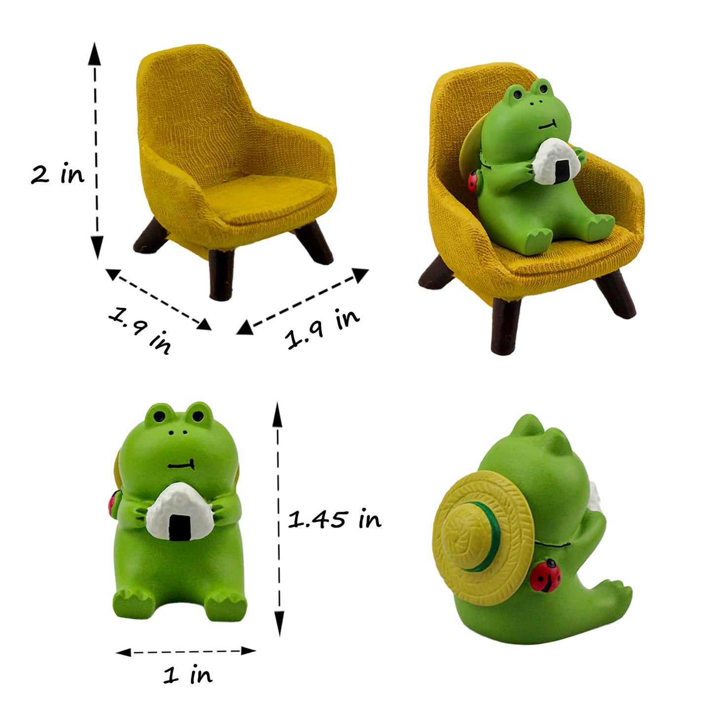 Miniature Animal Sofa Figurines