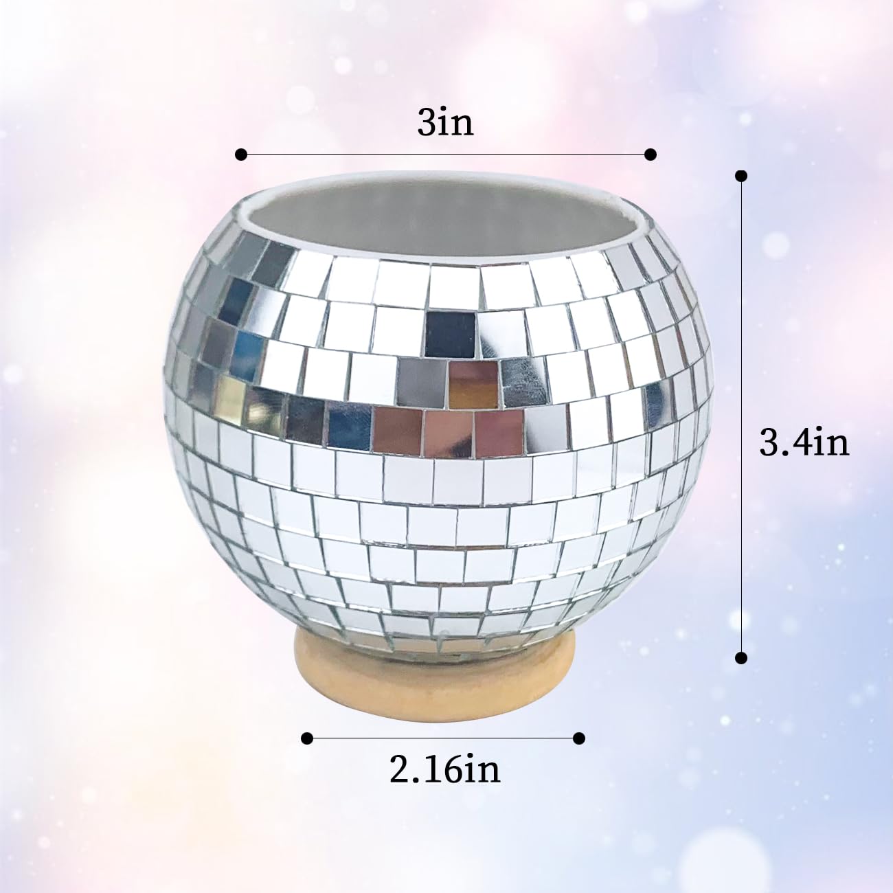 Disco Pen Holder - Sequin Pen Holder for Desk Desk Accessories Multifunctional Pencil Cup