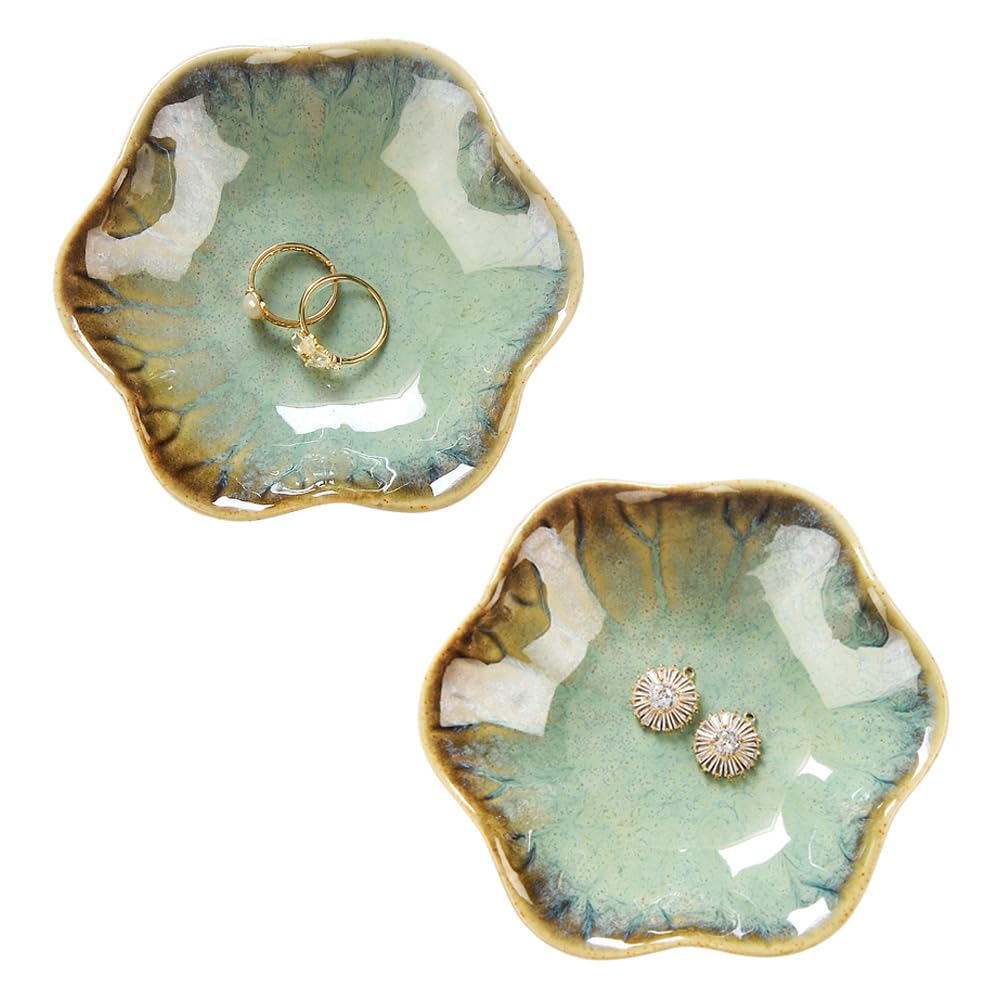 Ceramic Trinket Tray – Decorative Jewelry Dish for Rings, Keys, and Accessories