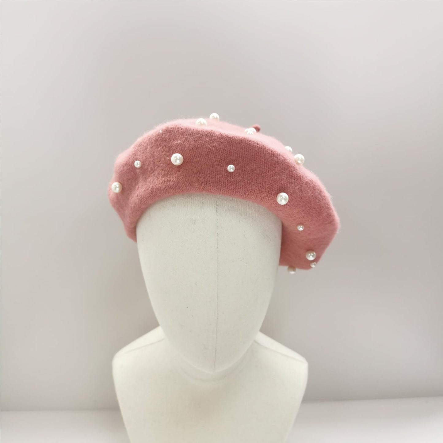 Women Pearl Beret Cap