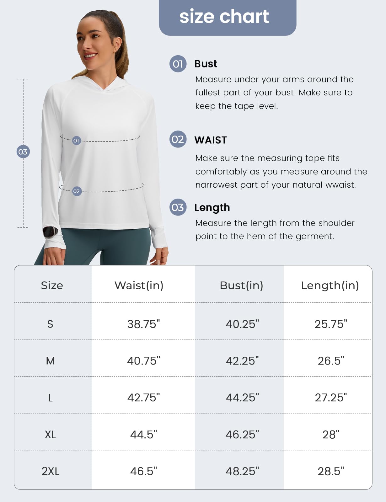 Women's UPF 50+ Sun Protection Hoodie Shirt for Outdoor Activities