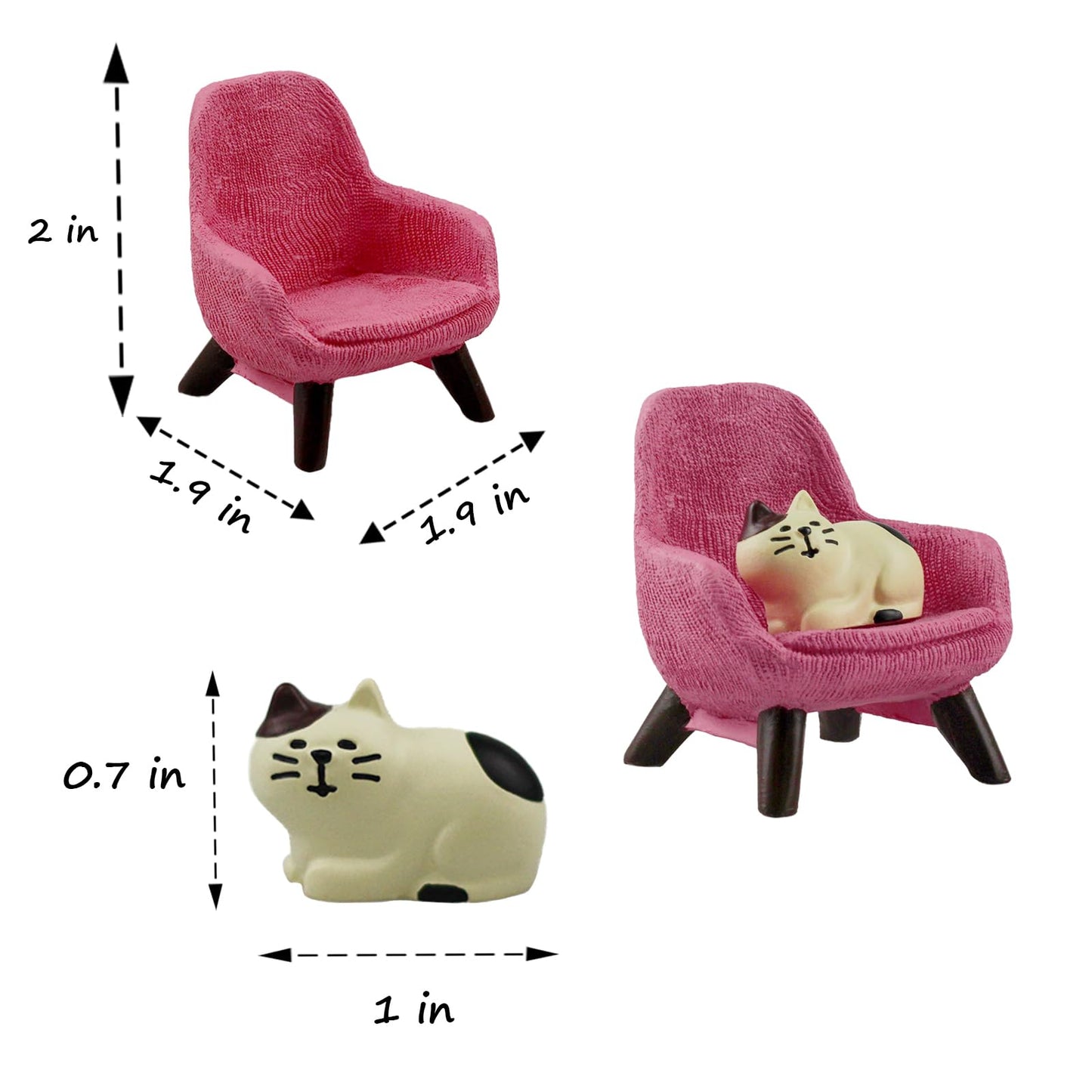 Miniature Animal Sofa Figurines