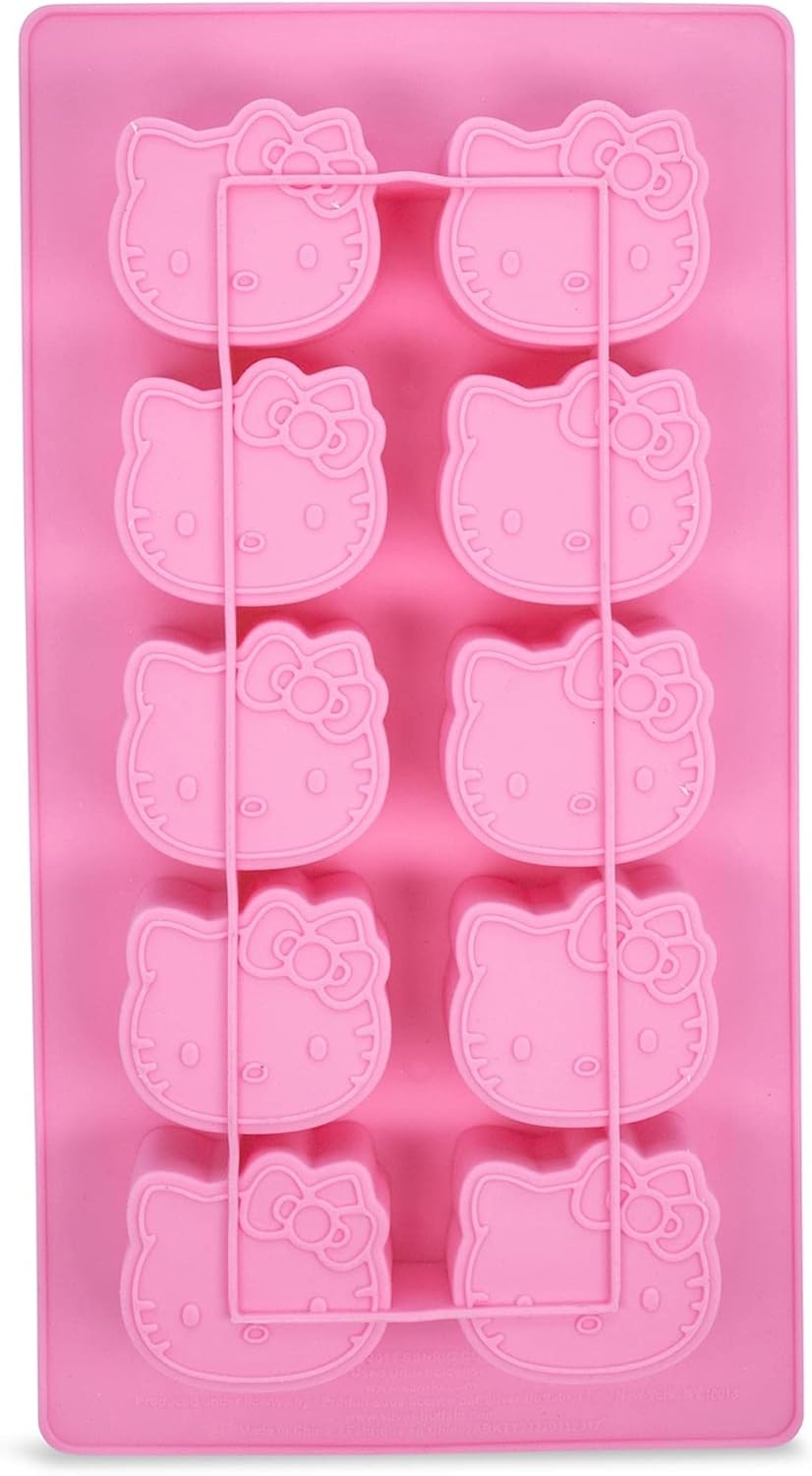 Hello Kitty Flexible Silicone Mold Ice Cube Tray In Character Shapes | Reusable Ice Mold For Freezer