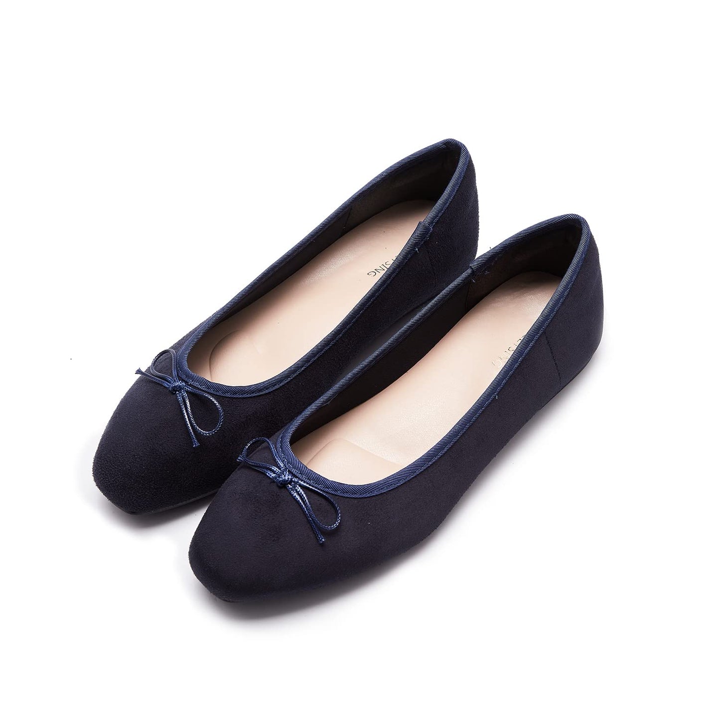 Women's Round Toe Ballet Flats - Comfortable Bow Dressy Shoes