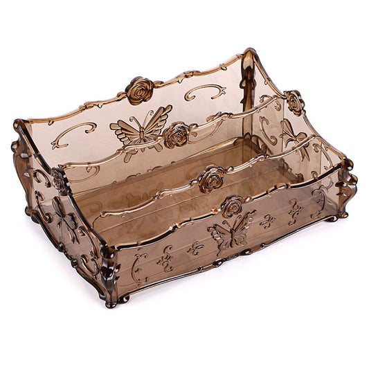 Butterfly Three Slot Desk  Organizer Cosmetics Storage Rack Holder