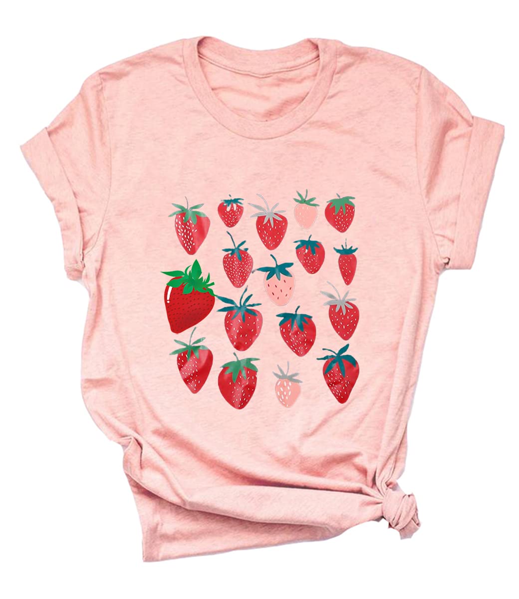 Cute Strawberry Tshirt Womens Graphic Tees