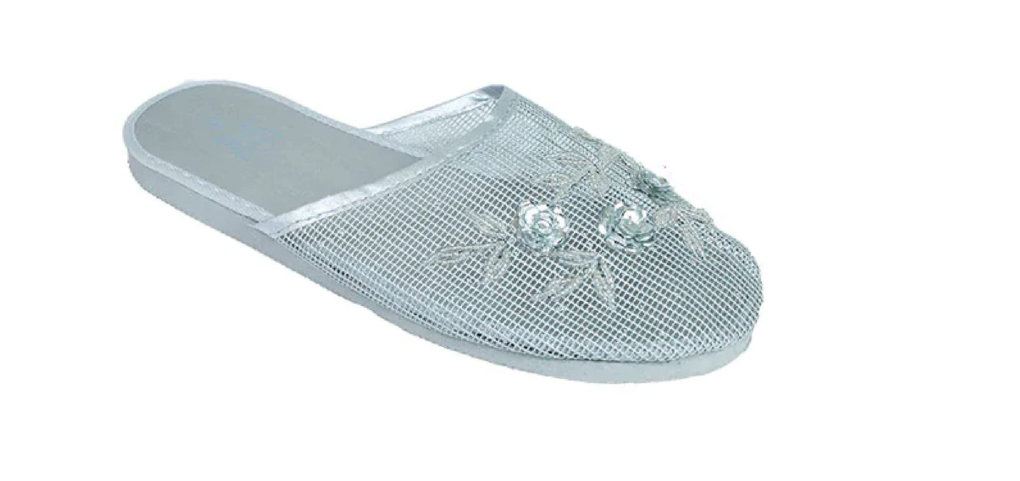 Women's Mesh Slippers With Sequin