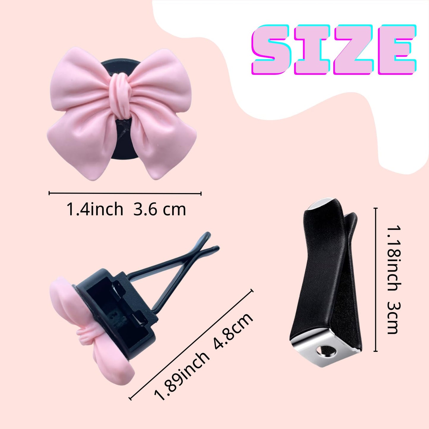 Pink Bow Car Air Freshener Coquette