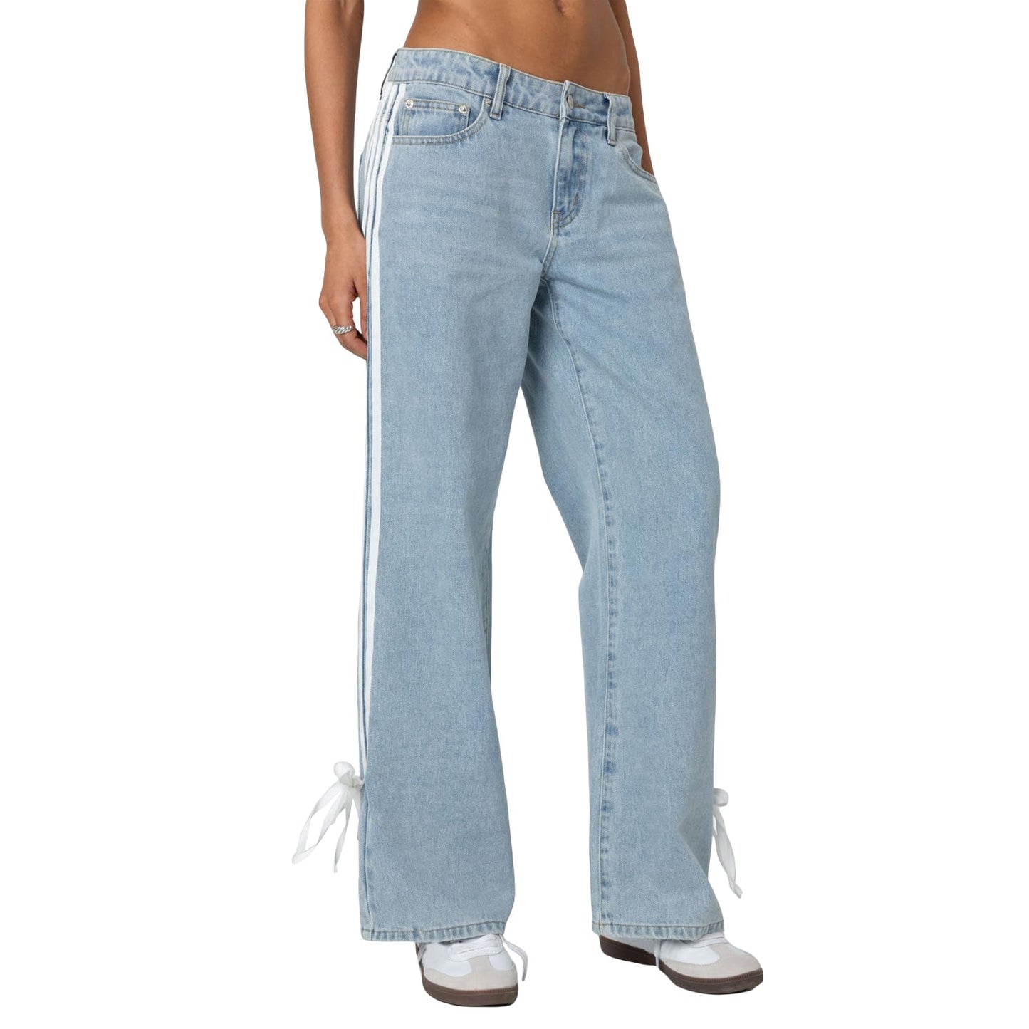 Women's Y2K High-Waisted Boyfriend Jeans – Streetwear Denim Pants